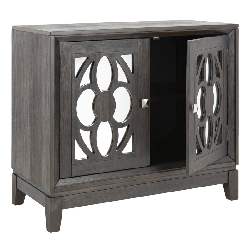 Glacaeu Accent Cabinet, Gray/Walnut