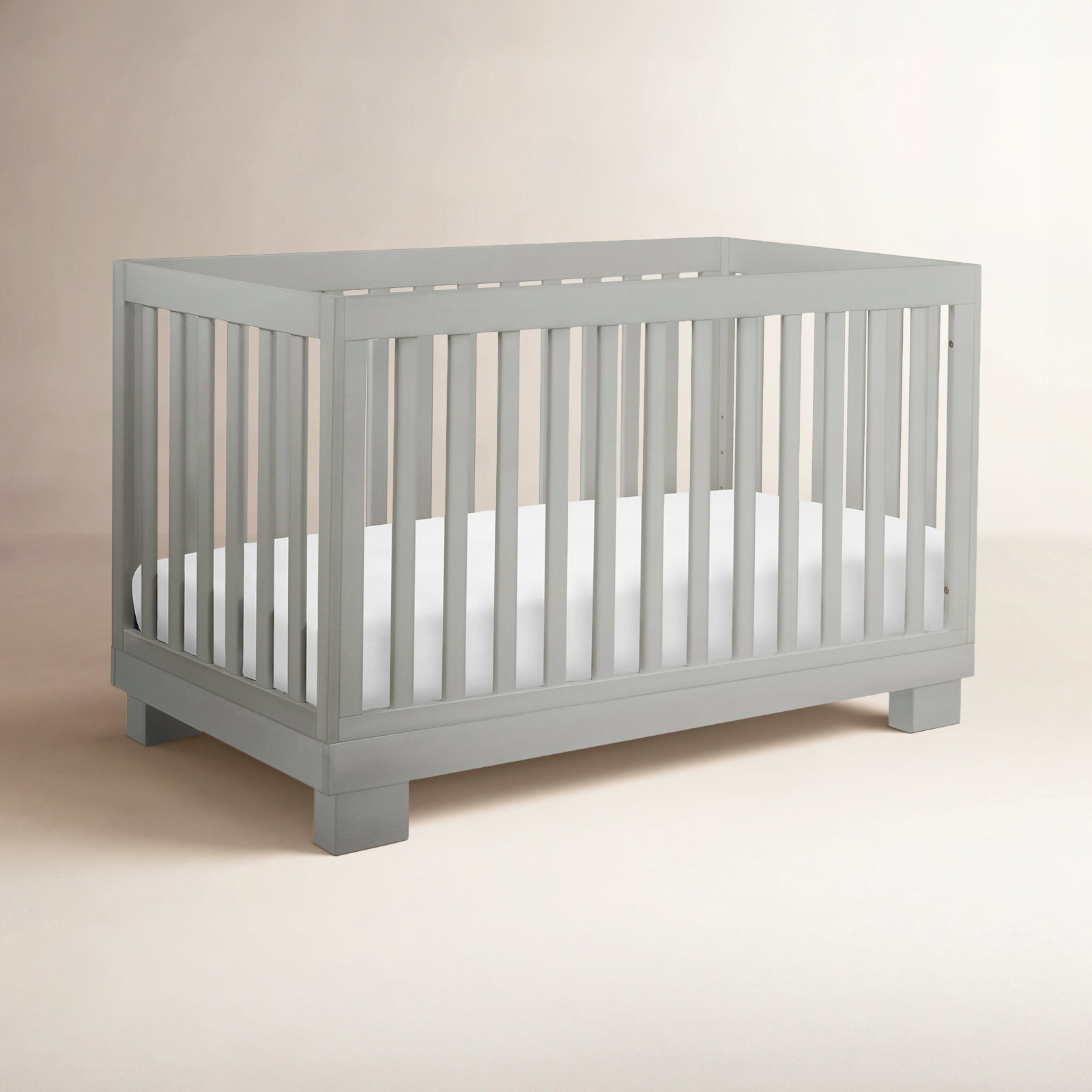 Modo Pine 3-in-1 Convertible Crib, Gray