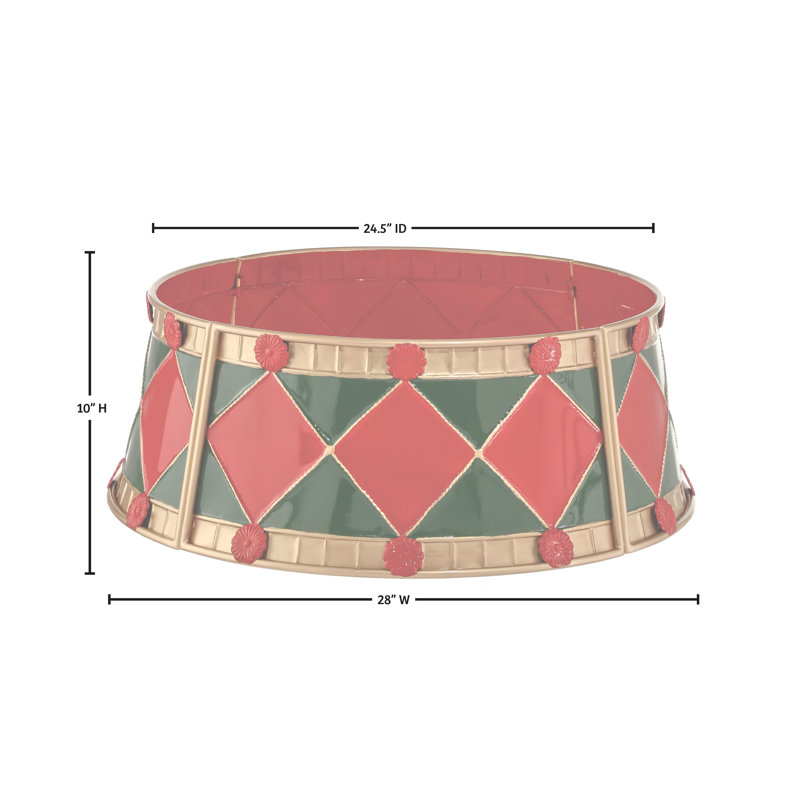 24.5x28" Metal Harlequin Tree Collar
