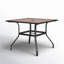 Square Metal Outdoor Dining Table With Umbrella Hole , 94cm cm W 94cm cm D-1773578236