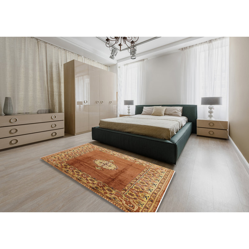 Tapis brun à motif oriental, Rectangle 5 pi x 8 pi