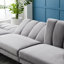 Dawa Velvet L-Shaped Sectional Reversible-1388651803