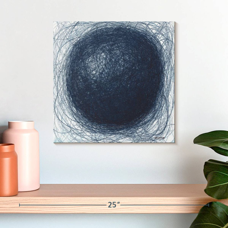 Avery Blue Sphere, 16" H x 16" W