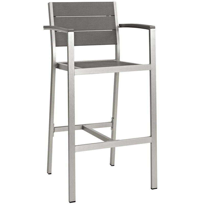 Modway Shore Aluminum Outdoor Bar Stool