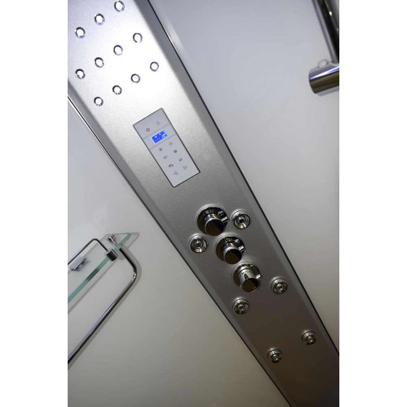 Vidalux SS1000 Shower Cabin Enclosure  - White Glass, 220cm H x 100cm W x 100cm D