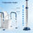 Toilet Safety Rails for Seniors,Height-Adjustable Toilet Frame Width(Blue)