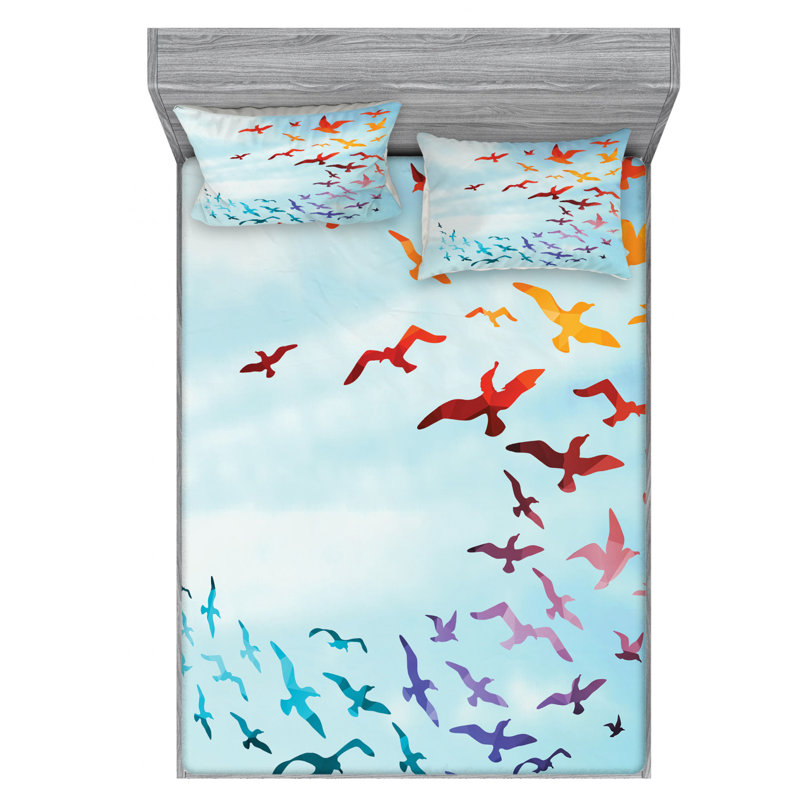 Microfiber Sheet Set, Full Sheet Set with Fitted Sheet