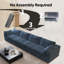 Canapé modulaire LoveSeat Cloud, canapé en velours côtelé, ensemble 2 pièces sans assemblage requis-297653750-297653755