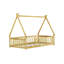 Lit de sol en forme de tente, lit tipi avec garde-corps, lattes-963767865