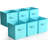 Sorbus 11" Foldable Storage Cubes with Handles in Aqua