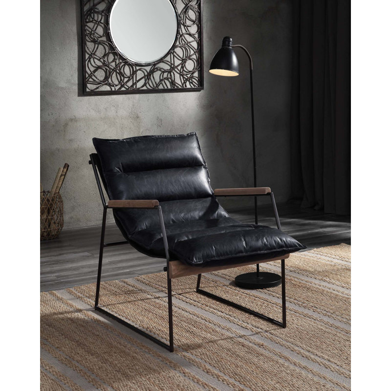 Chaise d'appoint en fer avec base luge