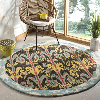 Tapis ikat en laine touffeté à la main Kline