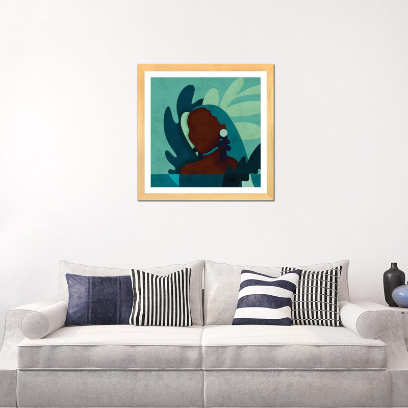 Eve by Reyna Noriega - Print, Natural Wood Framed, 24" H x 24" W x 1" D, White
