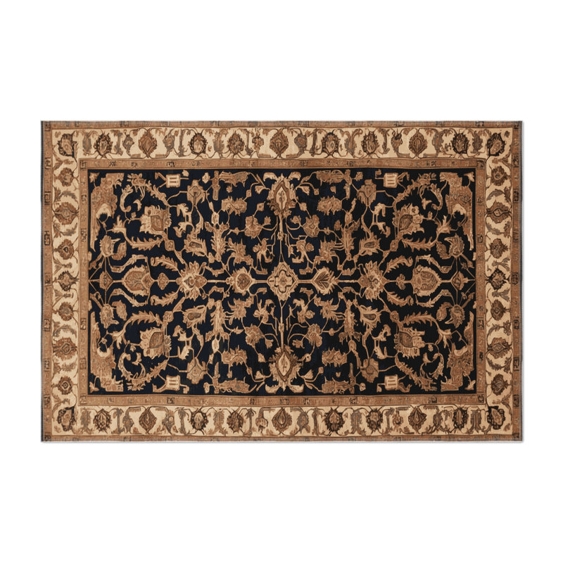 Tapis d'intérieur et d'extérieur brun Persian, Rectangulaire 2 pi x 3 pi