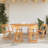Bettsy Outdoor Dining Table, 43-63 Inch Extendable Oval Top, Sanded Teak Wood Brown 31.5L x 43-63W x 29.5H-inches
