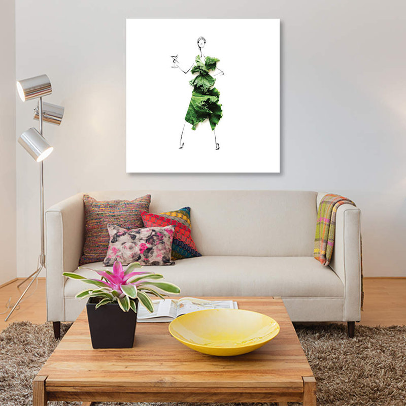 Kale IV by Gretchen Roehrs - Wrapped Canvas Gallery-Wrapped Canvas Giclee, 45.72 cm H x 45.72 cm W x 1.91 cm D