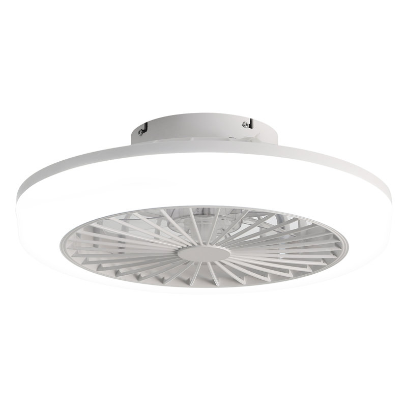 18 Inch Enclosed Ceiling Fan With Light And Remote