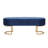 Bama Soft Velvet Bench with Golden Legs-1110111070