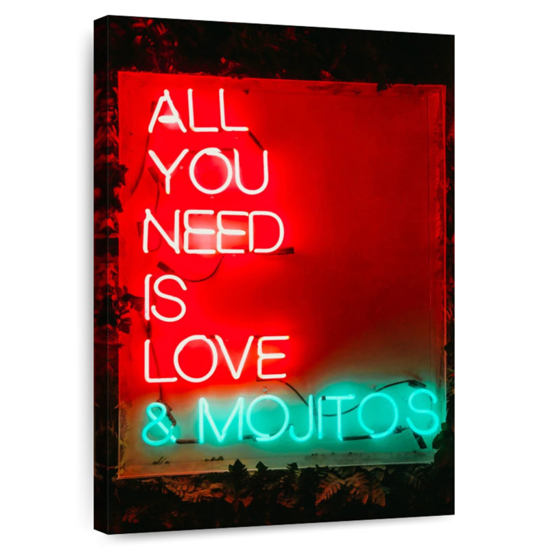 Citation «Love And Mojitos», H 39 po x l 26 po