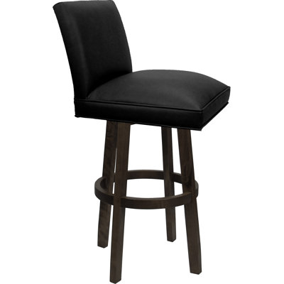 Swivel Wood Counter Stool - 26" Seat Height by Hokku Designs