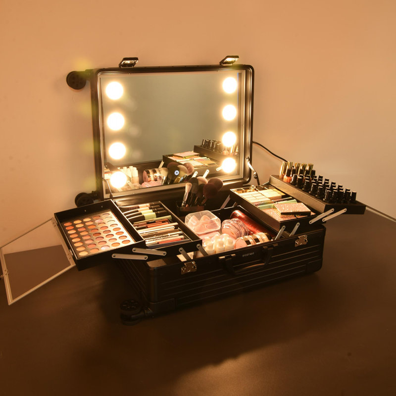 Organisateur de maquillage en aluminium