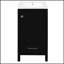 Meuble-lavabo moderne de 18 pouces avec lavabo en céramique, tiroirs à fermeture en douceur et organisateur de porte, tiroir de séparation et patins réglables en plastique - solution de rangement compacte pour les espaces étroits.-71896348