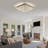 18" Modern Crystal LED Flush Mount Ceiling Light with Smart App & Remote Control, Chrome-286143493-286143490