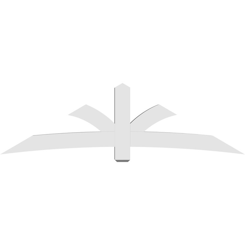 Support pour pignon Davenport, H 28 po x l 96 po (pas: 7/12), P 6 po x F 6 po, PVC