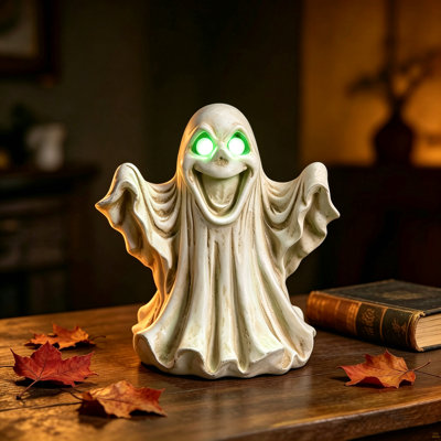 Figurine d'Halloween fantôme - lumière DEL avec yeux brillants