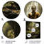«Green Buddhist Art Buddhas Enlightenment - Buddhism», reproduction d'art en métal-1670422253
