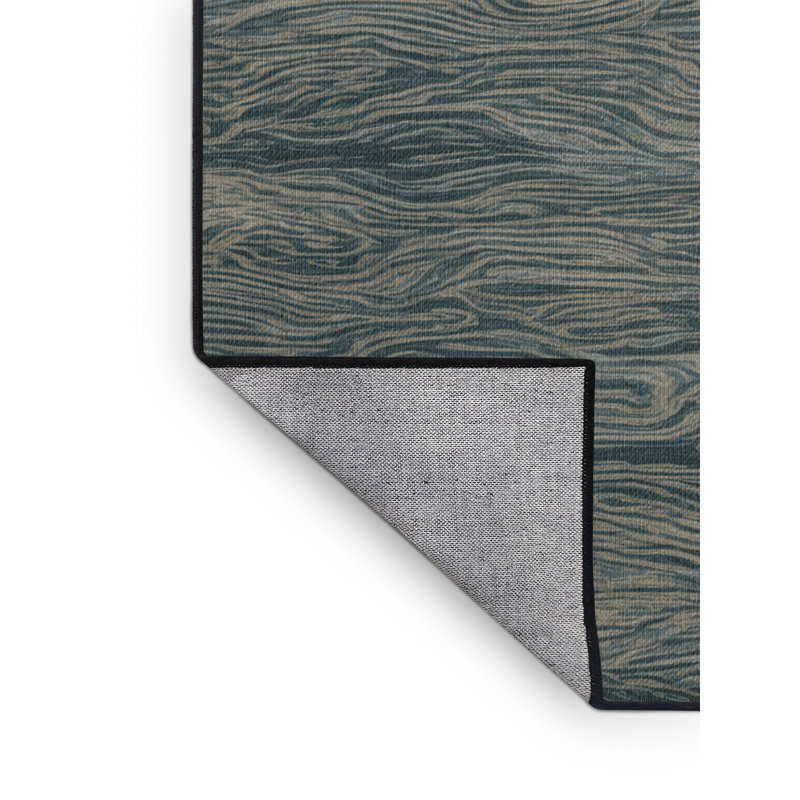 Tapis persan gris lavable à la machine, Carré 3 pi