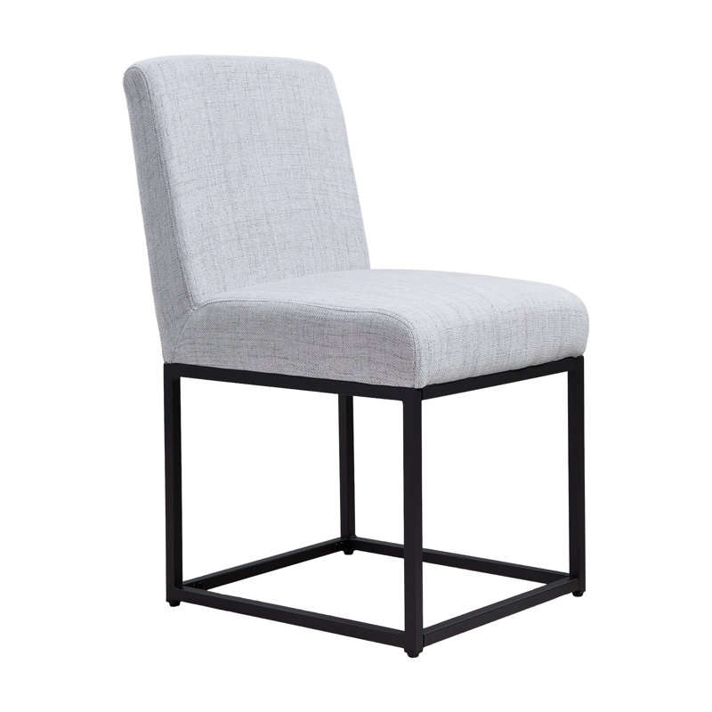 51.5cm H Upholstered Side Chair, Grey, Grey