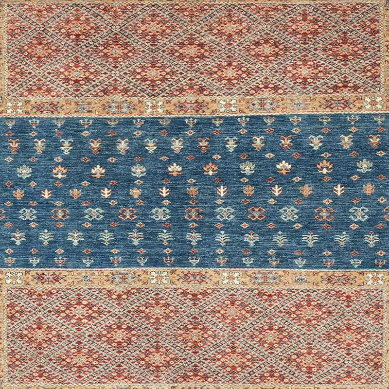 Abstract Indoor Rug, Square 3'