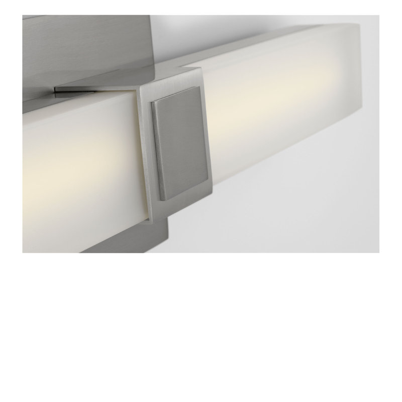 Coiffeuse Fentress, H 4,5 po x l 18 po x P 2,5 po, Nickel brossé
