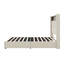 Structure de lit pour grand lit tapissier en velours, USB intégré et veilleuse, lit plateforme à oreilles avec rangement pour tête de lit-440780027-440780030
