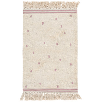 Tapis ivoire / rose Easy Care 212