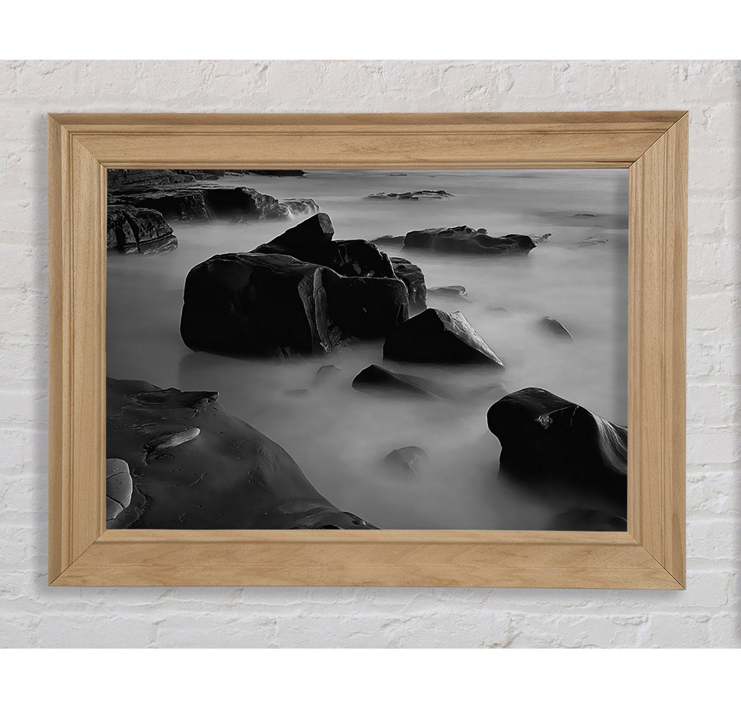 Ocean Rock Serenity B N W - Druck