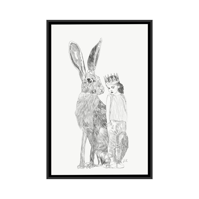 A Bigger World I by Jenny Rome - Print on Canvas, 66.04 cm H x 45.72 cm W, Black Framed