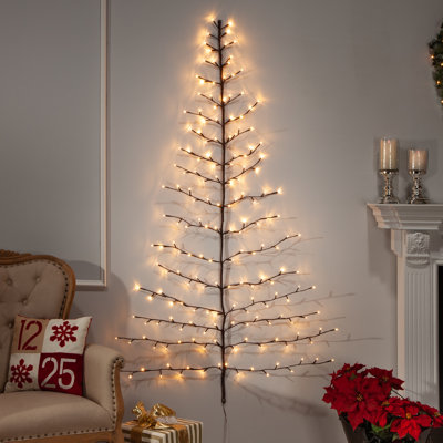 6' Wall Hanging LED Tree
