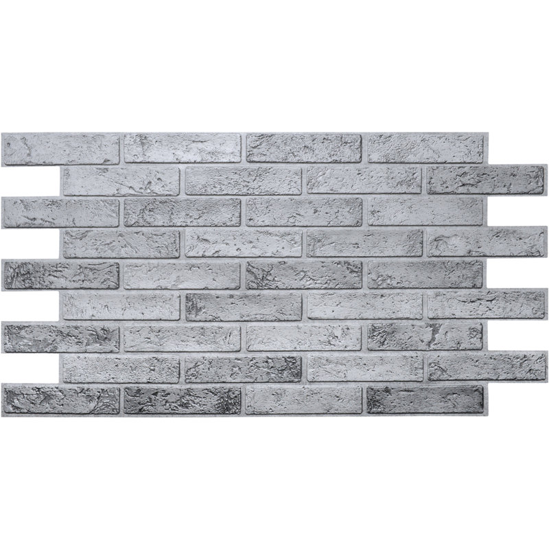 Panneau mural 3D 20 "x 39", gris