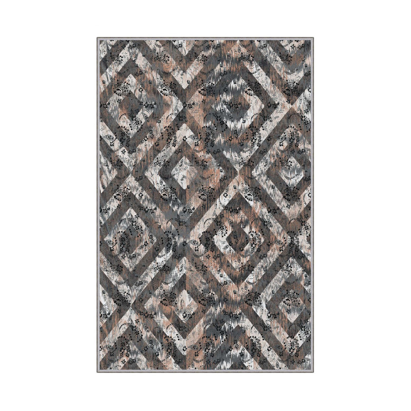 Premium Hall Carpet (3.3 x 6.6 ft), 100% Polyester, 0.4 in Pile Height | Antibacterial, Non-Slip PVC Dot Underside | Machine Washable, 3D Digital Printing | Ideal for Living Room, Bedroom, and Entryway Decor