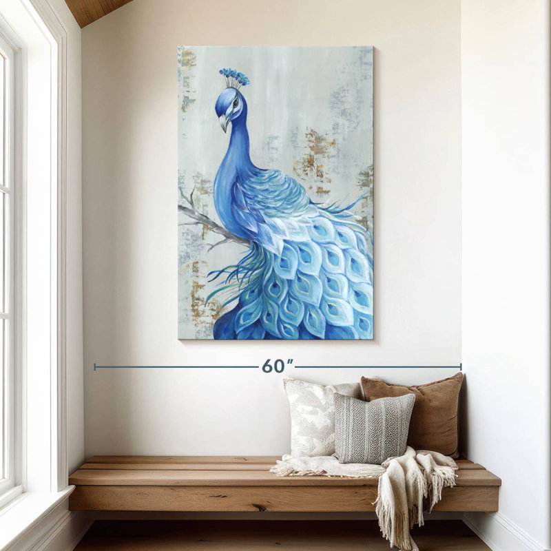 Brampt Peacock Paradise, 48" H x 32" W