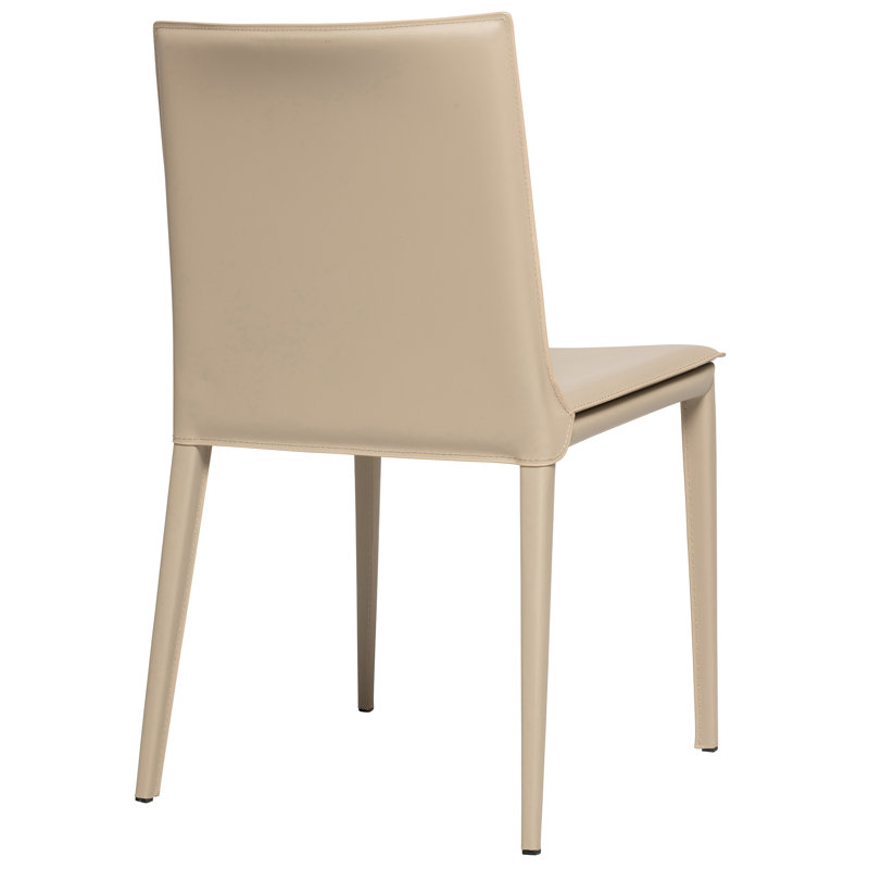 Kanaya Leather Dining Chair, Sand