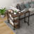 Patented 360° Free Rotating Sofa Side Table with Storage Shelves and Casters