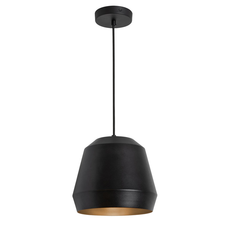 Bronx Medium Base Pendant - 10'' Dia. - Black, Black, 10"