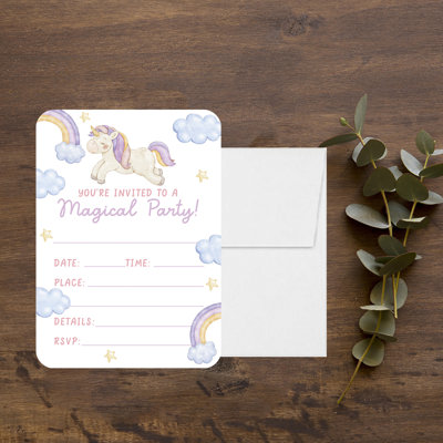 Paper Birthday Invitations