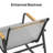 3-Piece Outdoor Rocking Patio Set with Solid Wood Armrests & Coffee Table-694425110