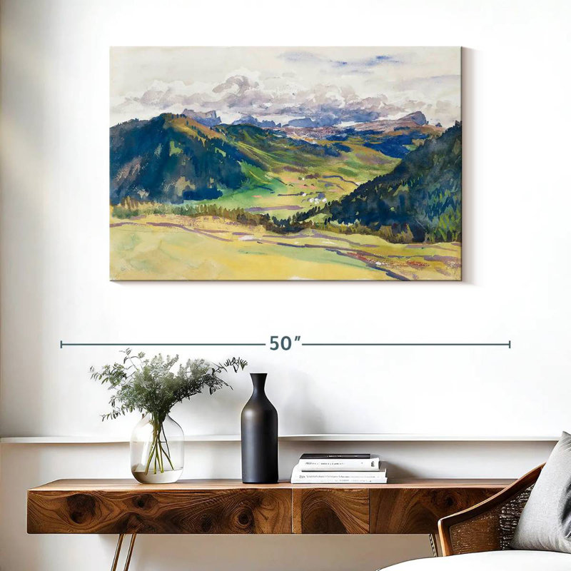 Dolomites d'Alvord Open Valley 1913-1914, H 26 po x l 39 po