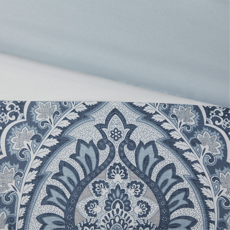 Queen 8 Piece Comforter Set, Blue, Queen Comforter + 7 Additional Pieces