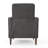 Button Tufted Upholstered Manual Push-Back Recliner -1784577396
